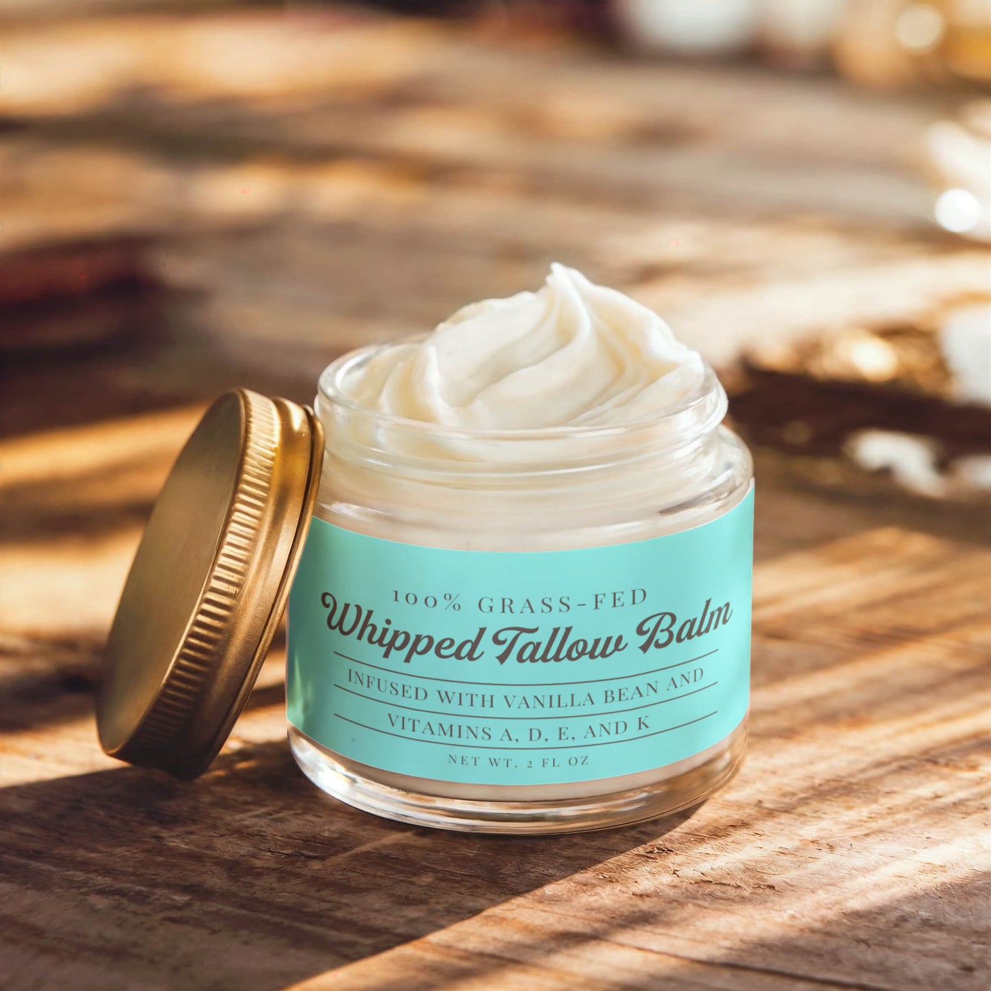 Whipped Grass-Fed Tallow Balm with Vanilla Bean