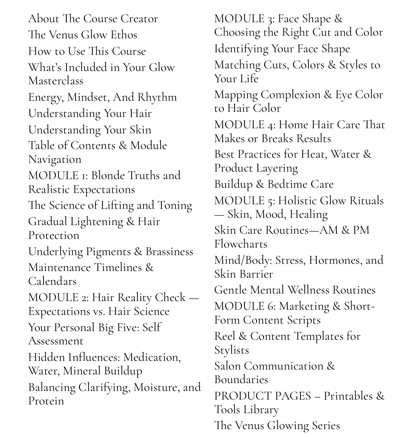 Art of Glowing Beauty Masterclass