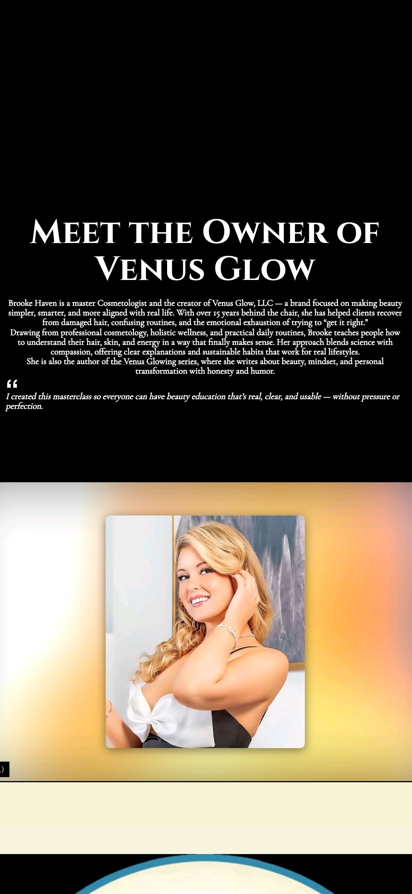 Art of Glowing Beauty Masterclass